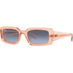 Orange Ray Ban Runde Kunststoffsonnenbrillen für Damen 