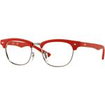 Rote Ray Ban Vollrand Brillen aus Kunststoff für Kinder 