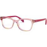 Pinke Ray Ban Vollrand Brillen aus Kunststoff für Kinder 
