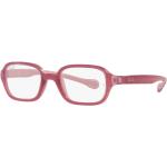 Pinke Ray Ban Vollrand Brillen aus Kunststoff für Kinder 