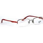 Silberne Ray Ban Brillenfassungen aus Metall für Kinder 