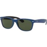 Ray-Ban NEW WAYFARER 0RB2132 646331 Kunststoff Panto Blau/Schwarz Sonnenbrille, Sunglasses Blau/Schwarz Klein