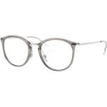 Graue Ray Ban Runde Panto-Brillen aus Kunststoff für Damen 