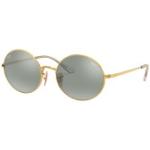 Graue Ray Ban Ovale Ovale Sonnenbrillen aus Metall für Herren 