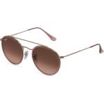 Ray-Ban Rb 3647n Round Double Unisex-Sonnenbrille, Gold Rose