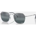 Silberne Ray Ban Quadratische Sonnenbrillen polarisiert für Herren 