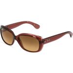 Ray-Ban RB 4101 JACKIE OHH Damen-Sonnenbrille Vollrand Butterfly Kunststoff-Gestell, braun