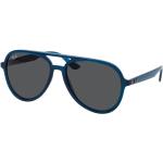 Blaue Ray Ban Aviator Pilotenbrillen aus Kunststoff für Herren 