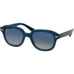 Blaue Ray Ban Quadratische Sonnenbrillen polarisiert aus Kunststoff für Herren 