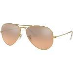 Goldene Ray Ban RB3025 Pilotenbrillen für Damen 