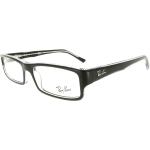 Schwarze Rechteckige Brillenfassungen aus Kunststoff 
