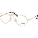 Goldene Luxottica Brillenfassungen aus Metall für Herren 