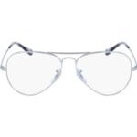 Silberne Luxottica Brillenfassungen aus Metall für Herren 