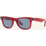 Rote Ray Ban RB2140 Rechteckige Rechteckige Sonnenbrillen für Damen 