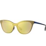 Silberne Cateye Sonnenbrillen für Damen 