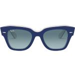 Ray-Ban STATE STREET 0RB2186 12993M Kunststoff Panto Blau/Weiss Sonnenbrille, Sunglasses | 0,00 | 0,00 | 0,00