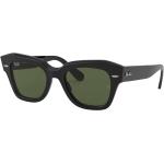 Schwarze Ray Ban Quadratische Sonnenbrillen mit Sehstärke aus Kunststoff für Herren 