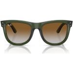 Grüne Runde Nerd Sonnenbrillen aus Metall für Herren 