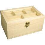 Beige Shabby Chic Rayher Nachhaltige Kisten & Aufbewahrungskisten aus Holz mit Deckel 