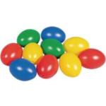 Rayher Osterdeko Plastik-Eier, farbig sortiert, Anhänger aus Kunststoff, Ø 6 cm, 10er Set