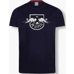 Dunkelblaue Motiv Kurzärmelige RB Leipzig T-Shirts 