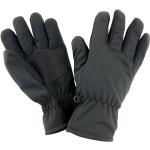 Schwarze Gefütterte Handschuhe aus Polyester für Herren Größe XL für den für den Winter 