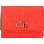 Orange Calvin Klein Damenportemonnaies & Damenwallets aus Kunstfaser klein 
