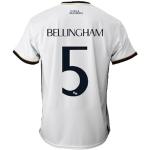 Real Madrid Heimtrikot Saison 2023-2024 - Bellingham 5 - Offizielle Replik Offiziell lizenziert - Erwachsene, weiß, M