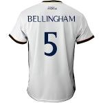 Real Madrid Heimtrikot Saison 2023-2024 - Bellingham 5 - Offizielle Replik Offiziell lizenziert - Erwachsene, weiß, L