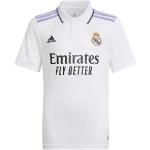 Weiße adidas Performance Real Madrid Real Madrid Trikots für Kinder zum Fußballspielen - Heim 2022/23 