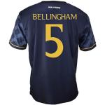 Real Madrid Zweites Trikot der Saison 2023-2024 - Bellingham 5 - Offizielle Replik mit offizieller Lizenz - Erwachsene, blau, L
