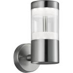 Silberne Moderne Reality Leuchten Runde LED Wandlampen metallic aus Edelstahl 