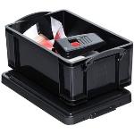 Schwarze Really Useful Boxes Boxen & Aufbewahrungsboxen aus Kunststoff mit Tragegriffen 