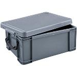 Silberne Really Useful Boxes Boxen & Aufbewahrungsboxen aus Kunststoff mit Tragegriffen 