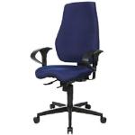 Blaue realspace Ergonomische Bürostühle & orthopädische Bürostühle  aus Stoff mit Armlehne Breite 0-50cm, Höhe 0-50cm, Tiefe 0-50cm 