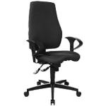Schwarze realspace Ergonomische Bürostühle & orthopädische Bürostühle  aus Stoff mit Armlehne Breite über 500cm, Höhe über 500cm, Tiefe 0-50cm 