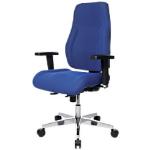 Blaue realspace Ergonomische Bürostühle & orthopädische Bürostühle  aus Stoff höhenverstellbar Breite 0-50cm, Höhe 0-50cm, Tiefe 0-50cm 