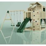 Reduzierte Sandfarbene Holzspieltürme & Holzstelzenhäuser verzinkt mit Rutsche 