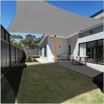 Sonnensegel Rechteckig 300x200cm grau oder natur Garten Terrasse UV-Schutz  50+