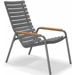 Graue Skandinavische Houe Nachhaltige Loungestühle pulverbeschichtet aus Textil Outdoor Breite 50-100cm, Höhe 50-100cm, Tiefe 50-100cm 