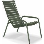 Olivgrüne Skandinavische Houe Nachhaltige Loungestühle pulverbeschichtet aus Aluminium Outdoor Breite 50-100cm, Höhe 50-100cm, Tiefe 50-100cm 