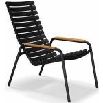 Schwarze Skandinavische Houe Nachhaltige Loungestühle pulverbeschichtet aus Aluminium Outdoor Breite 50-100cm, Höhe 50-100cm, Tiefe 50-100cm 