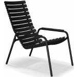 Schwarze Skandinavische Houe Nachhaltige Loungestühle pulverbeschichtet aus Aluminium Outdoor Breite 50-100cm, Höhe 50-100cm, Tiefe 50-100cm 