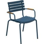 ReClips Outdoor Dining Chair Stuhl Houe Bambus Armlehnen Himmelblau