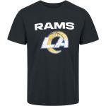 Recovered Clothing T-Shirt - NFL Rams Logo - S bis 3XL - für Männer - Größe M - schwarz
