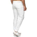 Weiße Ripped Jeans & Zerrissene Jeans aus Baumwolle enganliegend für Herren 