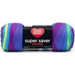 Red Heart Spargarn Super Saver Garn, Parrot Stripe, Streifen - Papagei, 1 Pack, 215