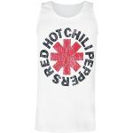 Red Hot Chili Peppers Distressed Logo Männer Tank-Top weiß XL 100% Baumwolle Band-Merch, Bands