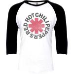 Red Hot Chili Peppers Langarmshirt - Asterisk - S bis XL - für Männer - Größe XL - weiß/schwarz - Lizenziertes Merchandise