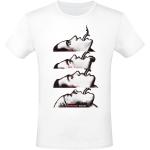 Red Hot Chili Peppers T-Shirt - BSSM Stack - M - für Männer - Größe M - weiß - Lizenziertes Merchandise